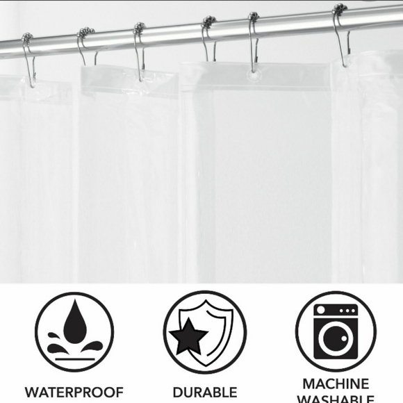 MDesign Clear Peva Shower Liner - Picture 4 of 4